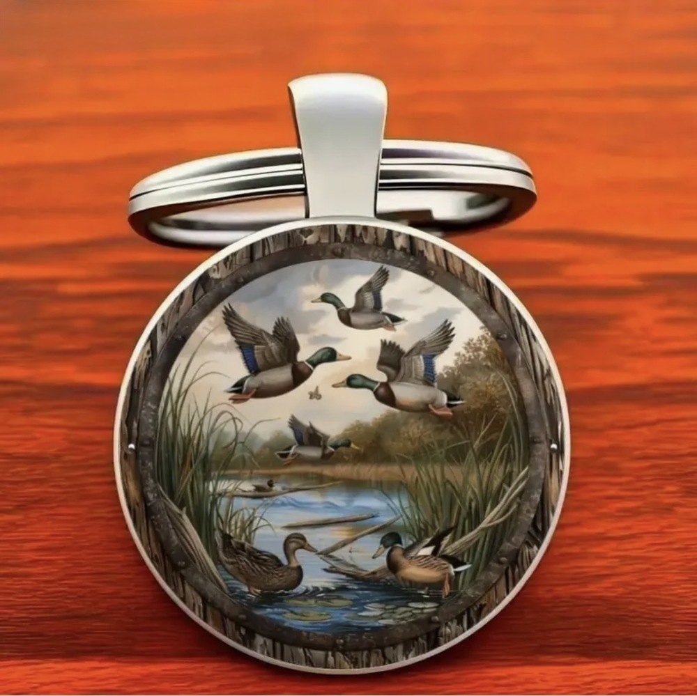 3/$25 Mallard Duck Wildlife Hunting Nature Keychain NEW